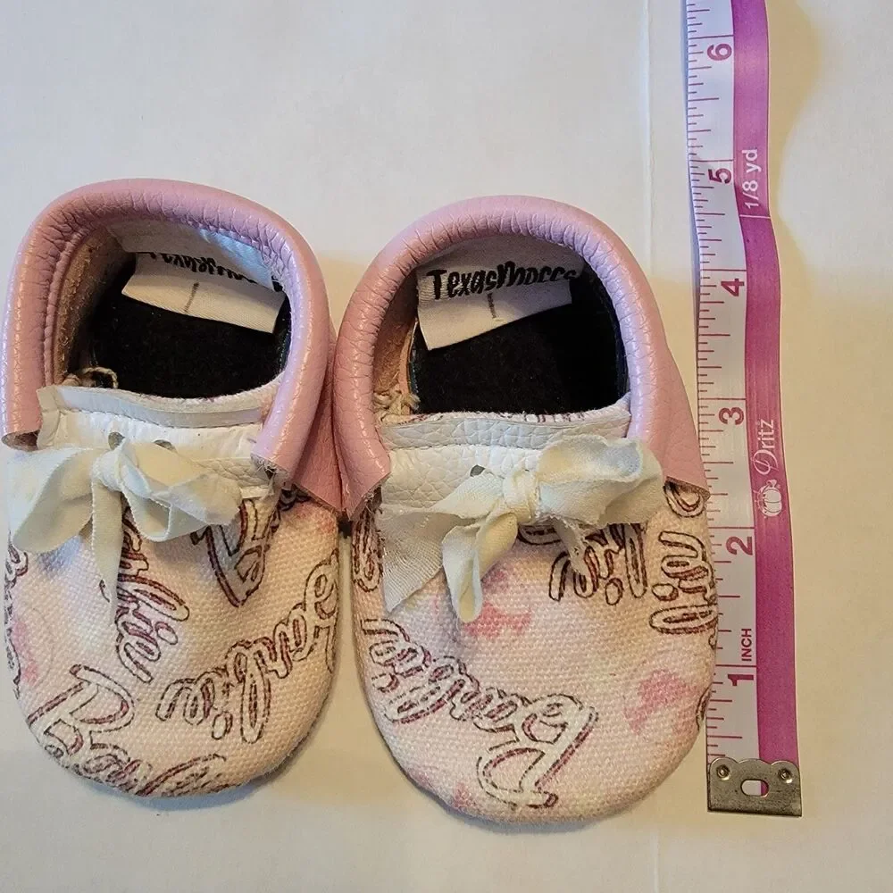 Barbie Infant Canvas Shoes w/ Ribbon Ties - Size 1